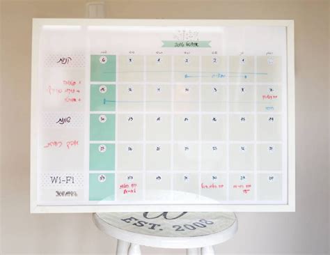 My Free Dry Erase Calendar Is Available On The Blog For All