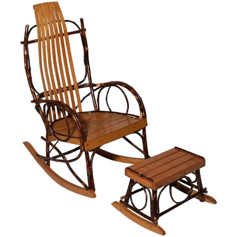 Amish Bentwood Rocker And Footstool Bentwood Rocker Rocking Chair