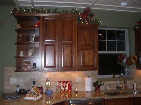 Garland Above Kitchen Cabinets