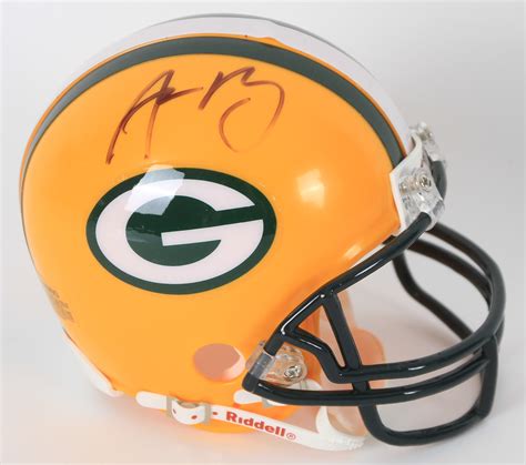 Lot Detail 2010 Aaron Rodgers Green Bay Packers Signed Mini Helmet Jsa