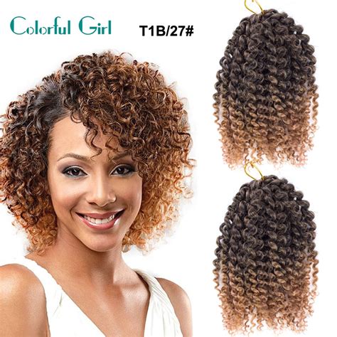 Senegal Twist Crochet Braid Hair Extension 8inch Short Curly Braid