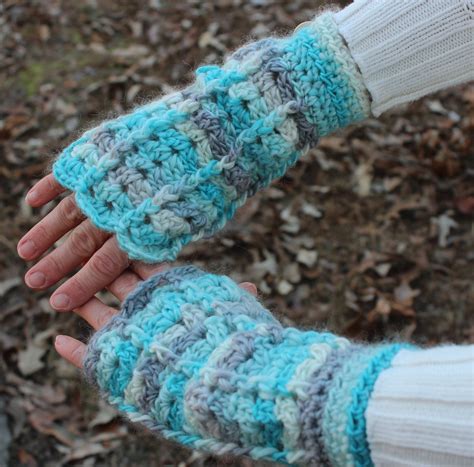 Winter saw black leather gloves, as well as textured brown tweed gloves, make a steady appearance. Crochet Pattern - Shells Fingerless Gloves for Girls and ...