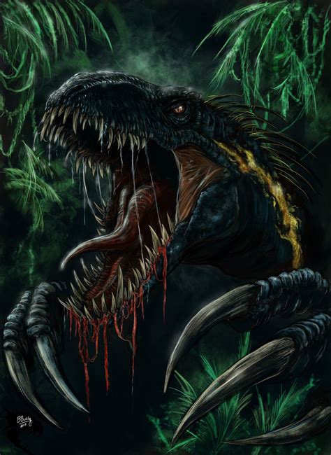 Buckleyillustrations “ My Shot At The Indoraptor Making My First Bit Of Jurassic World