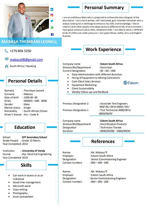 Examples Of Cv South Africa Chef Resume Sample Examples Sous Chef