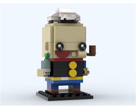 Lego Moc Popeye Brickheadz By Trex2020 Rebrickable Build With Lego