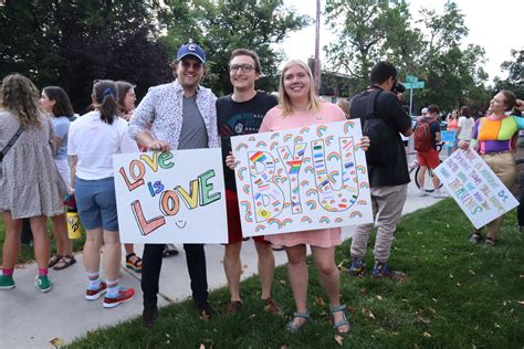lgbtq community allies host first byu pride march the daily universe