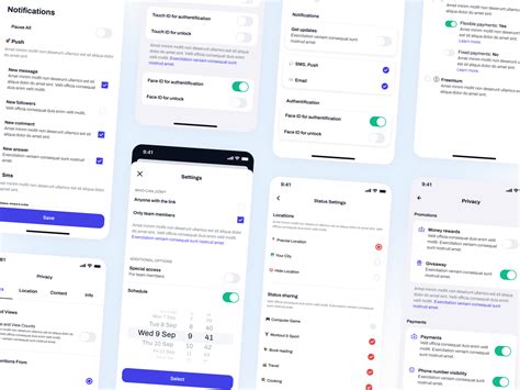 Figma Ios Ui Kit ⚙️ Settings Templates By F E L I ︎ For Setproduct On