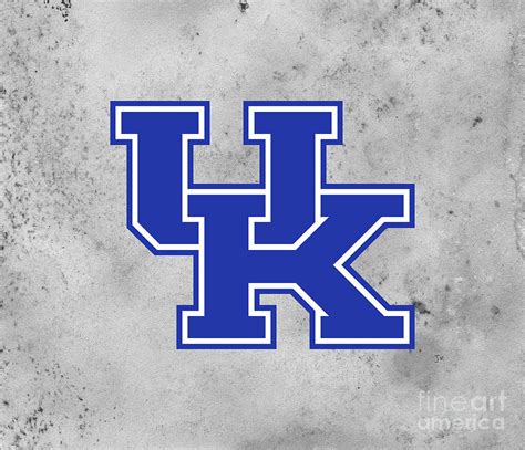 University Of Kentucky Wildcats Logo On Gray Mottled Paper Photograph