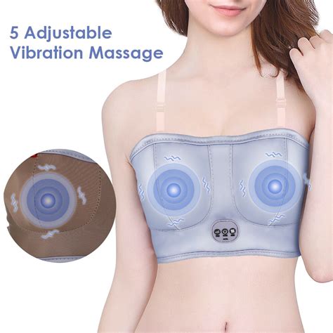 Electric Breast Massage Bra Vibration Chest Massager Wireless Breast E