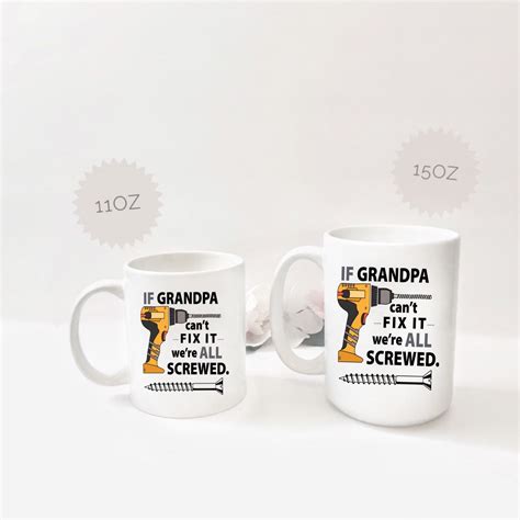 If Grandpa Cant Fix It Mug New Grandpa Mug Funny Grandpa Etsy