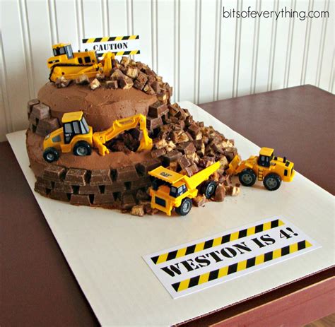 Construction Birthday Cakes Two It Yourself Diy Construction Birthday
