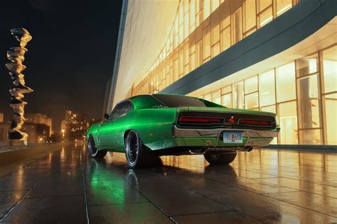 Dodge Charger 1969 Rt Rear Wallpaperhd Cars Wallpapers4k Wallpapers