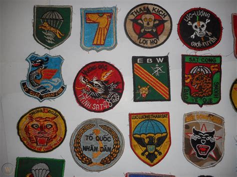 Lot Of 43 X Patches Arvn Vnaf Rvn South Different Patch Vietnam