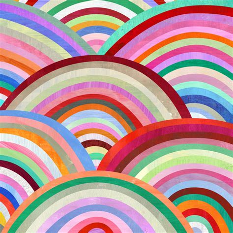 Concentric Circles Modern Art Print Geometric Illustration Etsy