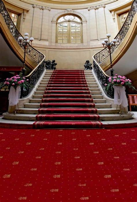 Wedding Palace Stairway Interior Red Carpet Photography Studio Etsy