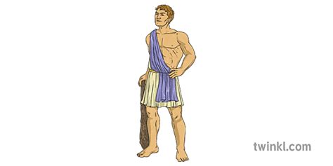 Herakles Orang Mitologi Yunani Dewa Hercules Ks2 Illustration Twinkl