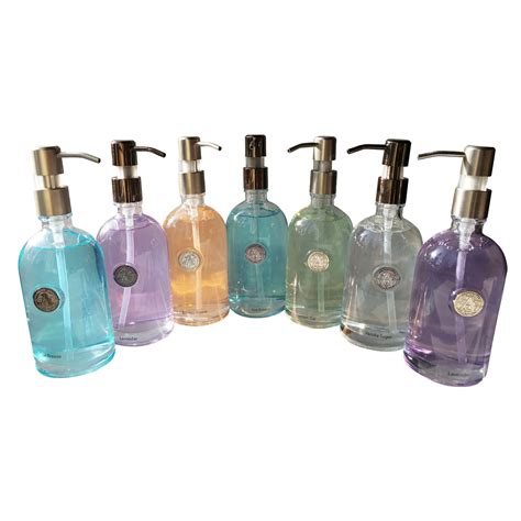 Hand Soaps By Aroma Aria Luxurious Decorative Refillable Glass Bottle