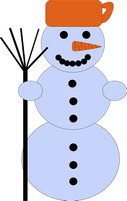 Snowman Winter Cold Free Vector Graphic On Pixabay
