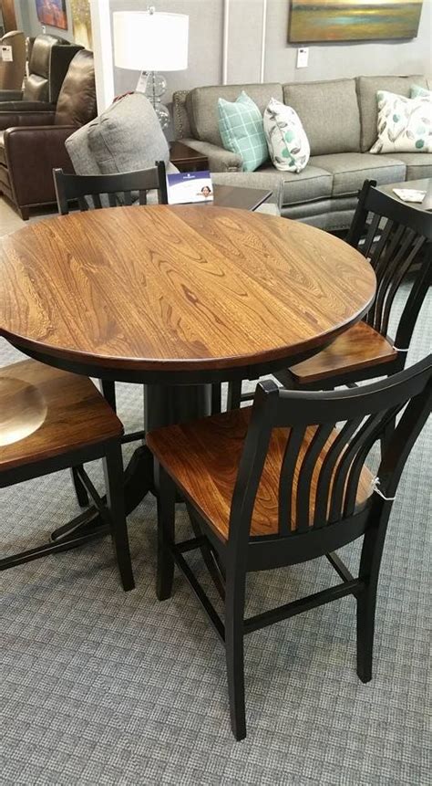 Height standard (30) counter (36) pub (42) finish color unfinished white almond rich mocha black espresso pecan. Counter-Height Elm Top Table with Brown Maple Pedestal ...