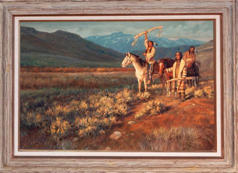 Sold Price Gary Kapp American B 1942 Indian Scouts Oil On Canvas
