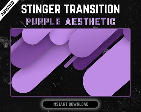 Purple Aesthetic Stripes Stinger Transition Oakway Graphics