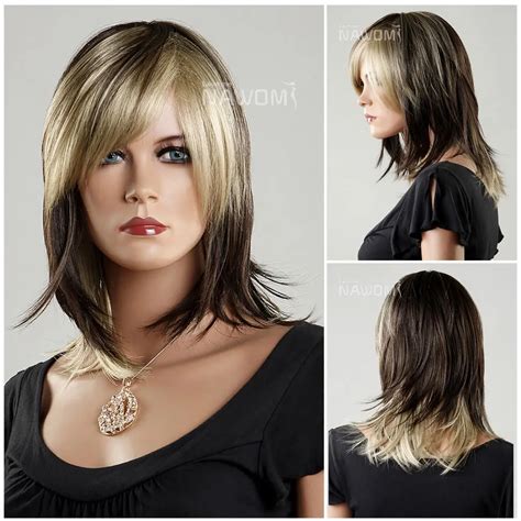 Fashion Root Color Women Natural Looking Realistic Wigsgirls Sexy