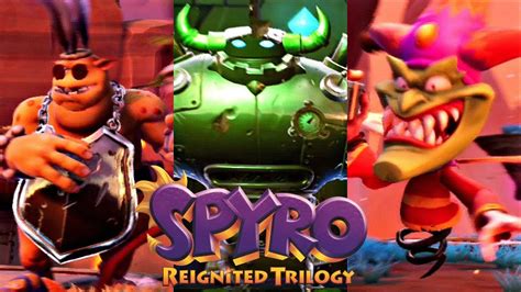 Spyro Reignited Trilogy All Bosses Boss Fights Ending Spyro 1