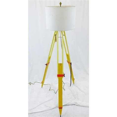 Mid 20th Century Handmade Surveyors Tripod Lamp Chairish