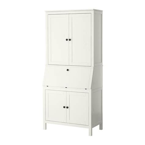 You can customise your storage as needed, since the shelves are adjusta… HEMNES Secretary with add-on-unit - white stain - IKEA