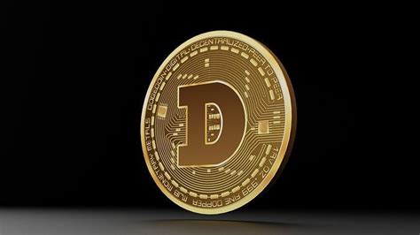 Dogecoin 3d Model Low Poly Gold Coin With Letter D Free Vr Ar Low