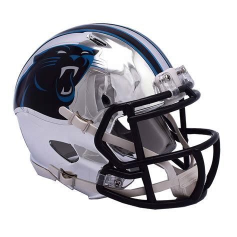 Riddell Carolina Panthers Chrome Alternate Speed Mini Football Helmet