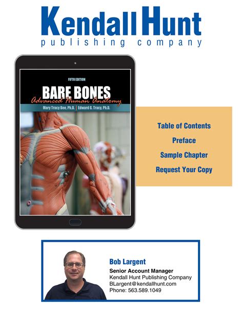 Kendall Hunt Publishing Bare Bones Advanced Human Anatomy Exclusive