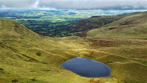 A Lonely Little Mountain Lake Brecon Beacons National Park Wales Uk