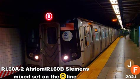 Mta New York City Subway R160 Alstom Siemens Mixed Set On The R Line