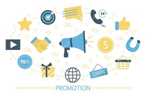 Premium Vector Social Promotion Concept Idea Of Advertising In
