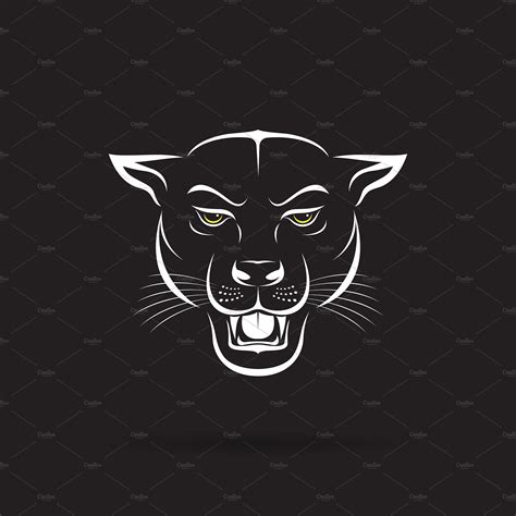 Vector Of An Angry Panther Head Custom Designed Icons Creative Market