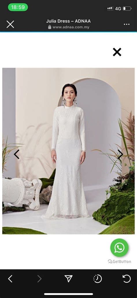 Adnaa Julia Dress Full Lace Off White Sanding Nikah Wedding Bride