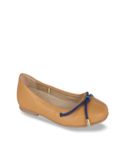 Buy Van Heusen Women Brown Solid Ballerinas Flats For Women 10892404