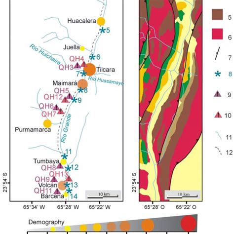 Geological Map Of The Considered Area Of The Quebrada De Humahuaca