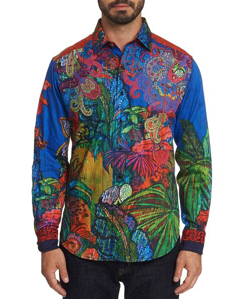 Robert Graham Mens Limited Edition Tropical Harmony Sport Shirt