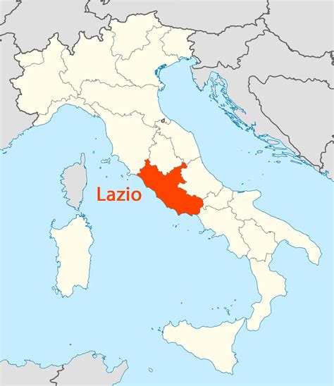 Lazio Italy Map Map Of Lazio Map Lazio Italy Italy Atlas Is