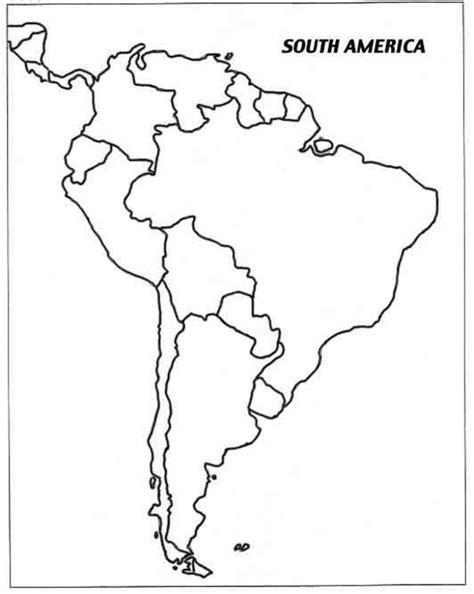 Latin America Map Blank Save Btsa Co Within Of North And South With
