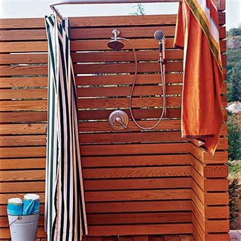 15 Outdoor Shower Designs Modern Backyard Ideas