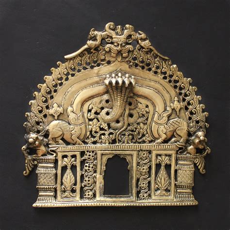 Hand Crafted Vintage Brass Temple Frame Prabhavali With Etsy