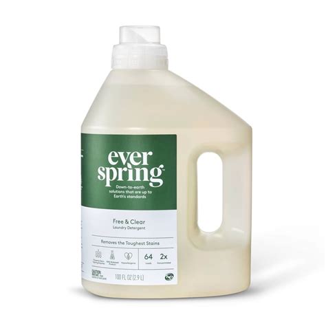 Everspring Free And Clear Liquid Laundry Detergent Target Everspring