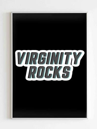 Virginity Logo Virginity Rock Poster