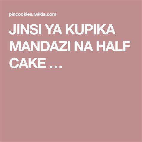 Simple way of making mandazi in few hi everyone hope you all doing good. JINSI YA KUPIKA MANDAZI NA HALF CAKE … | Cake, Half