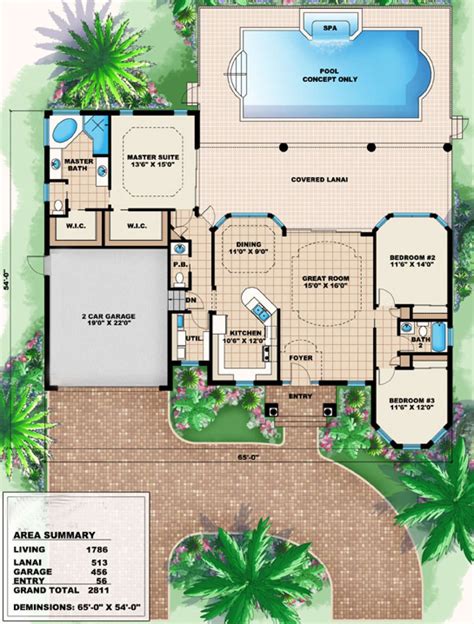 House Plan 1018 00006 Mediterranean Plan 1 786 Square Feet 3