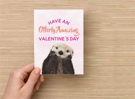 Have An Otterly Amazing Valentines Day Card My Hero Crate