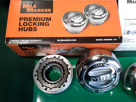 4×4 Locking Hub Set Mile Marker Premium 104 For Dana 30 Dana 44 Gm